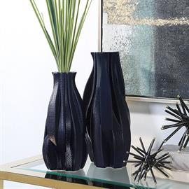 3D Printed Navy Blue Vase