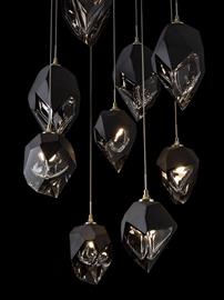 Chrysalis 9-Light Mixed Crystal Pendant