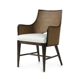 AVALON ARM CHAIR- DARK WALNUT