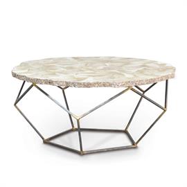 Lorenzo Fossilized Clam Coffee Table 