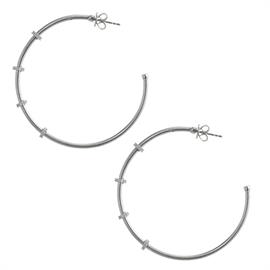 Silver Hoop Earring