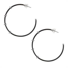 Pewter Hoop Earring